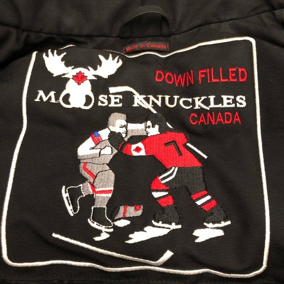 Moose Knuckles Original Stirling Parka Black Down Winter Coat Outerwear Jacket. - Picture 3 of 16